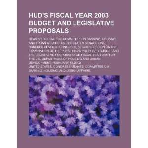  2003 budget and legislative proposals hearing before the Committee 