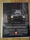 1982 Print Ad ISUZU Diesel Black Pickup Truck