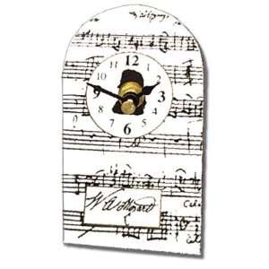  Mozart Mini Clock Black and White