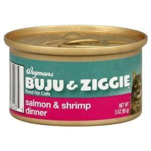 Wgmns Buju & Ziggie Cat Food, Salmon & Shrimp Dinner, 3 Oz, (Pack of 5 