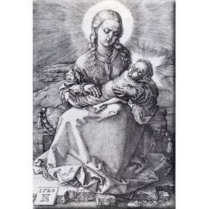 Madonna With The Swaddled Infant 11x16 Streched Canvas Art 