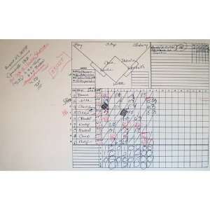  Suzyn Waldman Handwritten/Signed Scorecard Red Sox at 