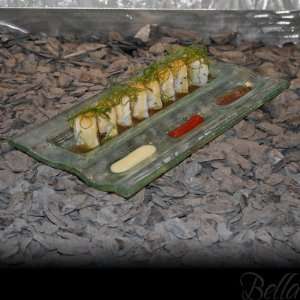  Venetian Cast Glass Sushi Platter   Triple In Line Series 