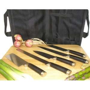   Prime Pacific Set of 5 Sushi Knives with Carry Case