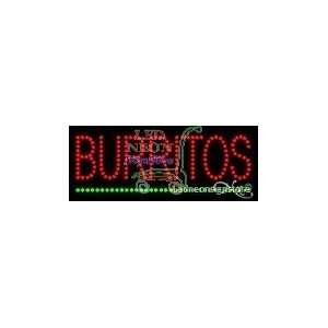  Burritos LED Business Sign 8 Tall x 24 Wide x 1 Deep 