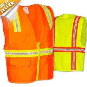  Occunomix   2 Tone SurveyorS Vest With Mesh Back   Yellow 