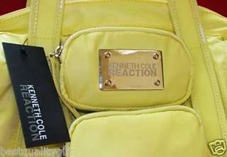 KENNETH COLE REACTION SUN YELLOW SATCHEL TWO TO TANGO  