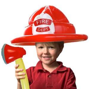  Inflatable Fireman Hat and Axe 