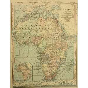  Monteith map of Africa (1890)