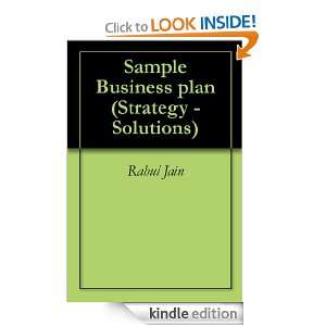 Sample Business Plans (Strategy   Solutions) [Kindle Edition]
