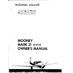    Mooney M.20 B Aircraft Owner Manual Sicuro Publishing Books