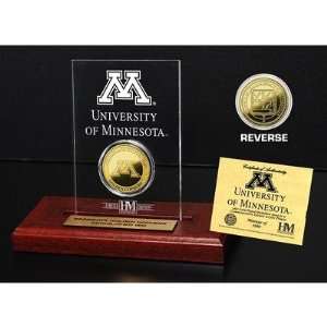  University of Minnesota 24KT Gold Coin Etched Acrylic 