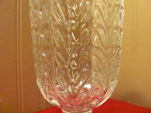 Vintage Footed Glass Vase~EO Brody~M5200~Pie Crust Rim  