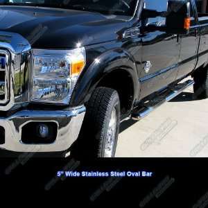  09 10 F150 Supercrew 5 inch Wide Step S/S Nerf Bars 