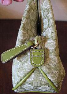 Pea Lime Green Nine West Strap Purse Handbag Pocketbook  