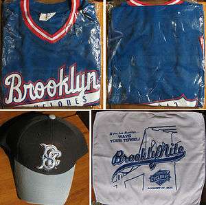 2011 Brooklyn Cyclones GIANTS Jersey, Cap & Wave Towel MINT with Tags 