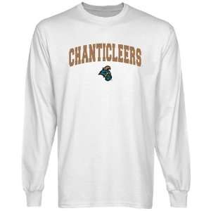 Coastal Carolina Chanticleers White Logo Arch Long Sleeve T shirt 