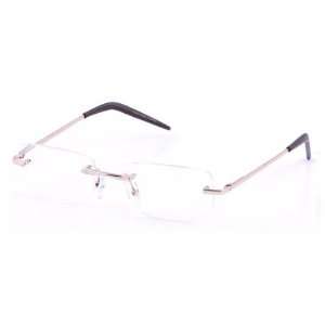  Gold Rimless Rectangle Computer Glasses with Case Health 