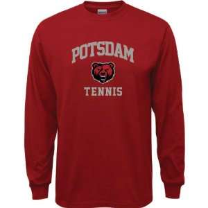  SUNY Potsdam Bears Cardinal Red Youth Tennis Arch Long 