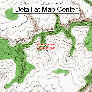  USGS Topographic Quadrangle Map   Muniz Canyon, New Mexico 