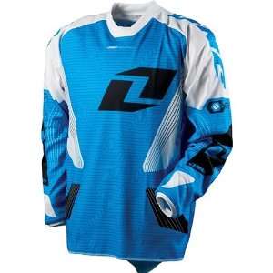 One Industries Carrera Mens Carbon Off Road Motorcycle Jersey   Blue 