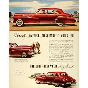 Ad Vintage Cadillac Fleetwood Sixty Special Automobile General Motors 