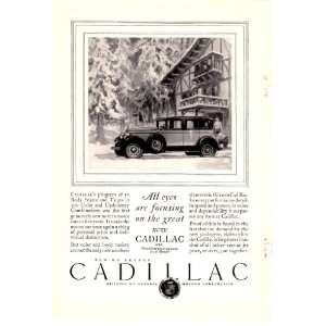  1927 Ad 90 Degree Cadillac Motor Car Company Antique Car 