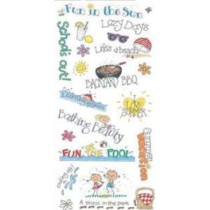    Me & My Big Ideas Sticker Sheet Summer Sayings