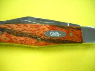 Case XX NEW Orange Zebra Curly Wood Whittler 6340 Knife  