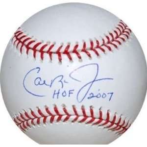 Cal Ripken Jr. Autographed Ball   with HOF 07 Inscription 