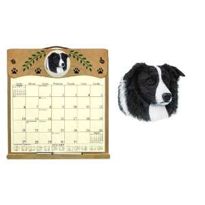 CLEARANCE Kims Calendars Wooden Refillable Dog Wall Calendar Holder 