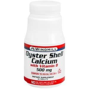  WINDMILL OYSTER SHELL CALC W/D 500MG 60Tablets Health 