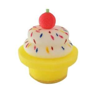  Yellow Ice Cream Cone with a Cherry Sponge