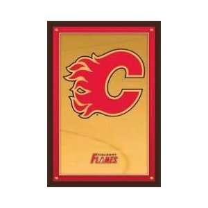  Calgary Flames Logo Framed Poster
