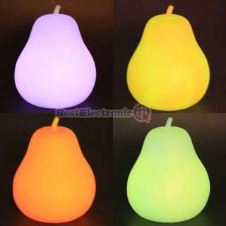 NEW Colorful LED light Orange Pear Nightlight Lamp L size  