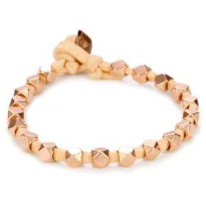    Vanessa Mooney Copper Nugget On Peach Faux Suede Bracelet Jewelry