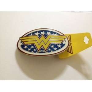   Comic Wonder Woman Red and Yellow Star Oval Belt Buckle. Everything