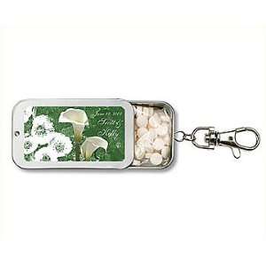  Personalized Calla Lily Theme Key Chain Mint Tin Favors 
