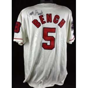  Signed Johnny Bench Jersey   Authentic