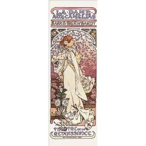  La Dame aux Camelias by Alphonse Maria Mucha Poster Print 