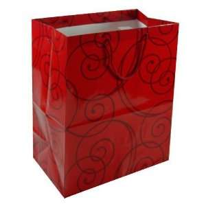  Large Gift Bag Red Swirl Case Pack 120