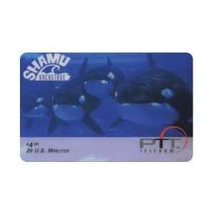 Collectible Phone Card $4.99 (Sea World) 4 Whales Shamu 