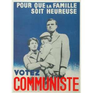   Party Vote French Candidat Poster   Original Print