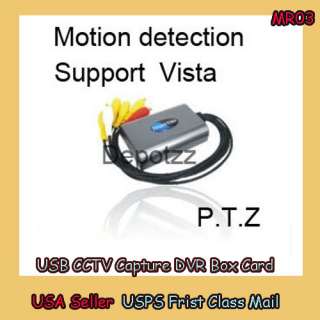   Audio USB CCTV Capture DVR Box Card Video Recorder P.T.Z Motion  