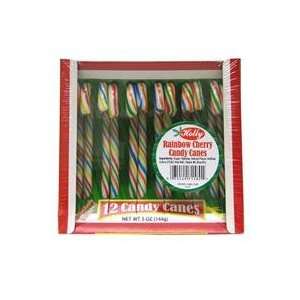 Holly Rainbow Cherry Candy Canes Grocery & Gourmet Food