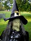 ANIMATED 6 FT 2 WENDY the WITCH HALLOWEEN DISPLAY PROP