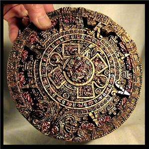 MAYAN CALENDAR   2012 END TIMES CALENDAR Carved Stone Relief  
