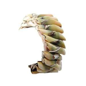   Sophisticated Sea Shell Stretchable Bracelet   Gems Couture Jewelry