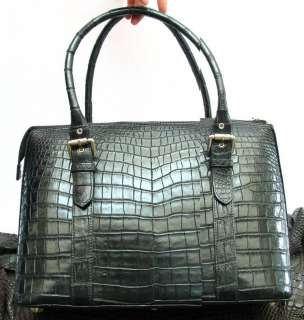 made from shiny soft crocodile stomach skin handbag beauty