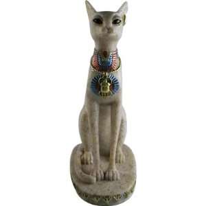 EGYPTIAN Granit CAT STATUE. EGYPT GODDESS BAST FIGURINE   Granit